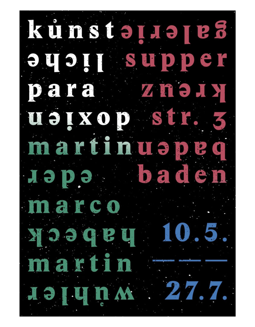 Martin Wühler - Künstliche Paradoxien - Galerie Supper Baden-Baden - 2014